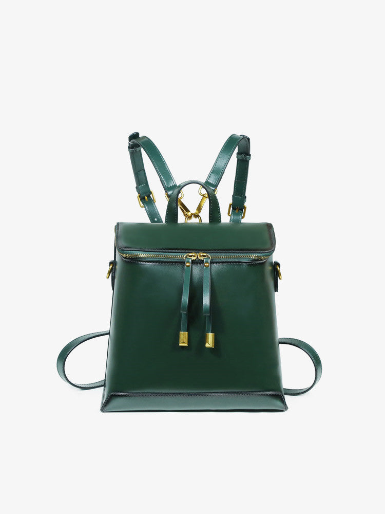 Mochila Feminina de Grande Capacidade – Couro Genuíno