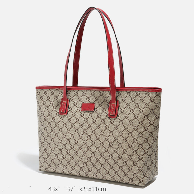 Bolsa Tote Feminina de Grande Capacidade – Couro Genuíno