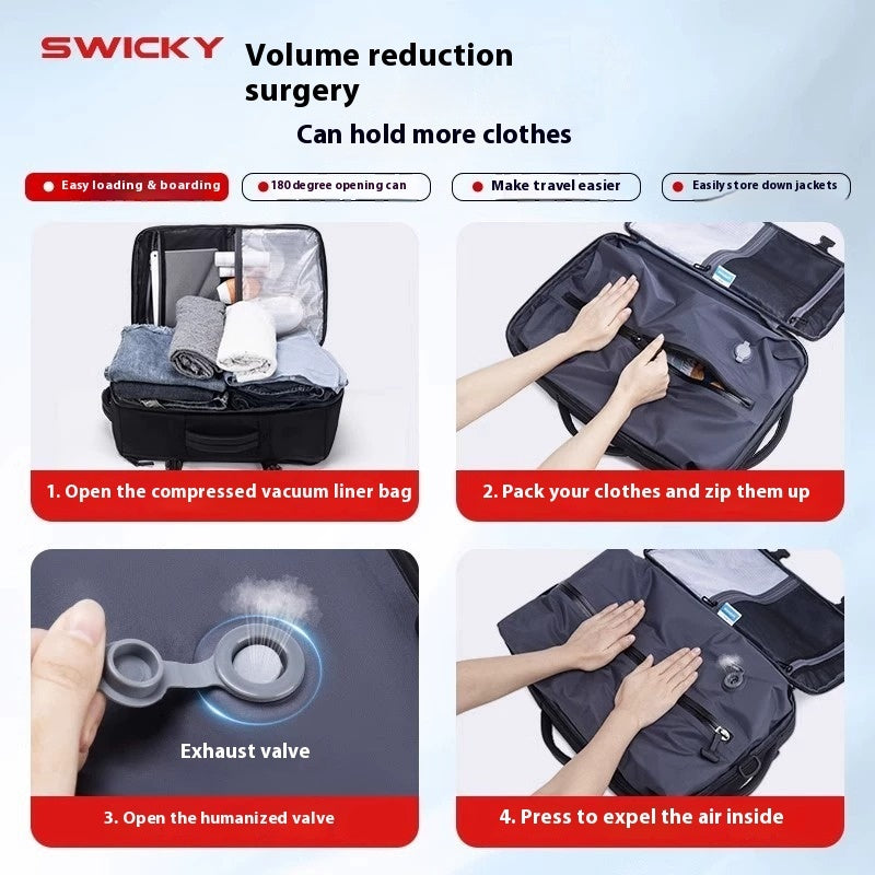 Swicky Trolley Backpack – High Quality, Large Capacity, Ideal for Travel and Boarding