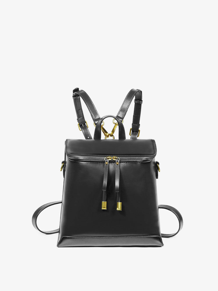 Large Capacity Women's Backpack – Genuine Leather